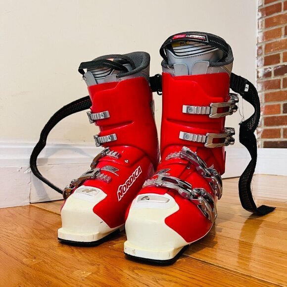 Men\'s Nordica Speedmachine 8 Red & Cream Size 280-285 Mondopoint 325mm main image 4